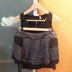 ATHLETA black and gray skort